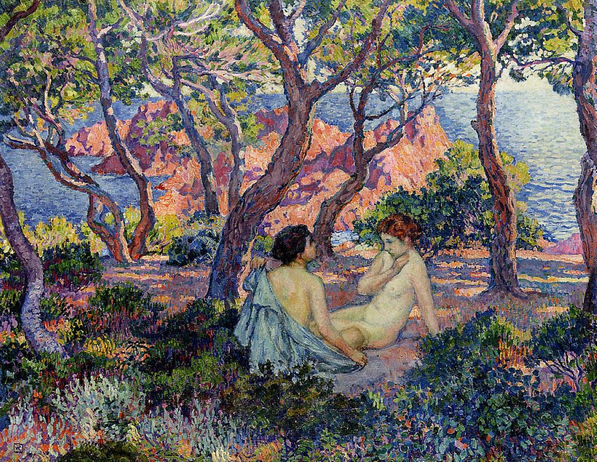 In the Shade of the Pines by Theo van Rysselberghe
