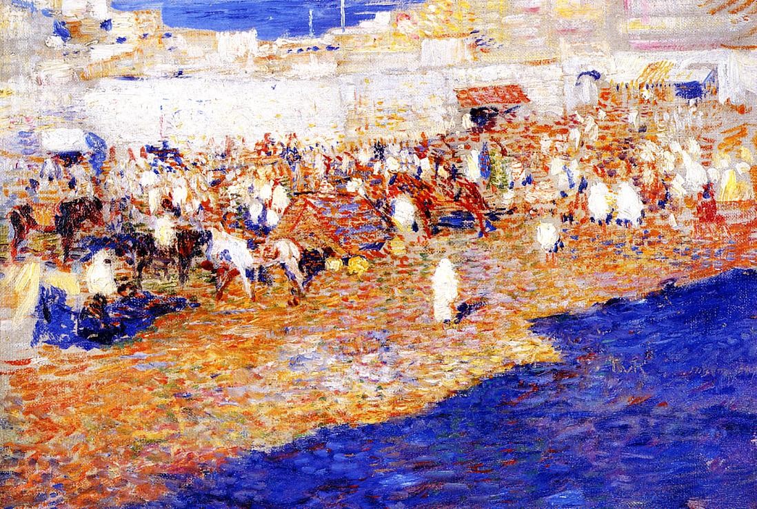 Moroccan Market by Theo van Rysselberghe