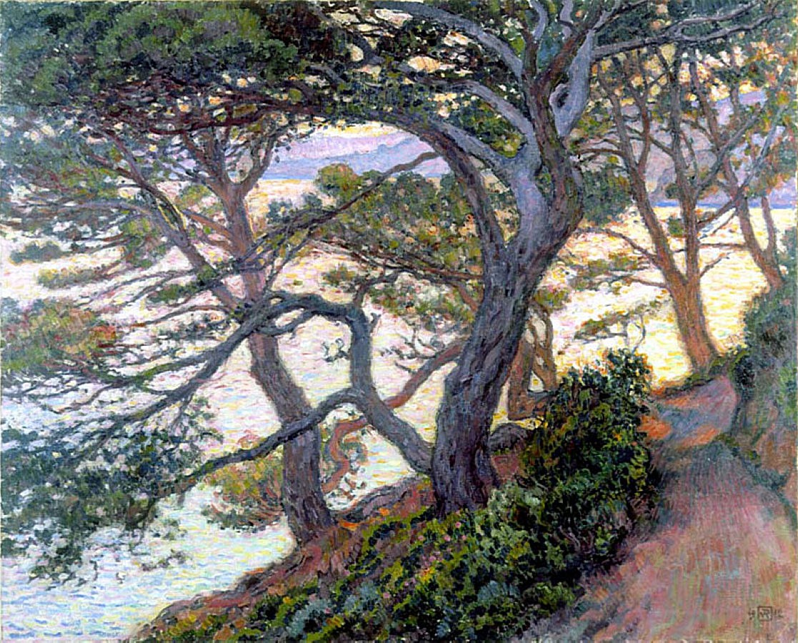 Pines of Rayol by Theo van Rysselberghe