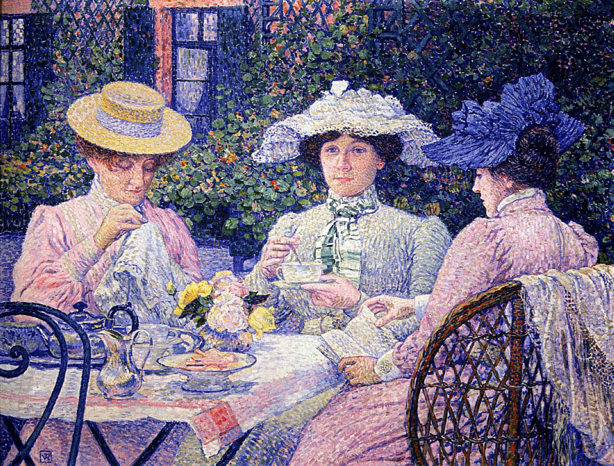 Summer Afternoon (Tea in the Garden) by Theo van Rysselberghe