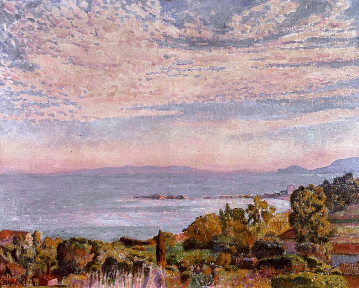 The Bay of St. Clair by Theo van Rysselberghe