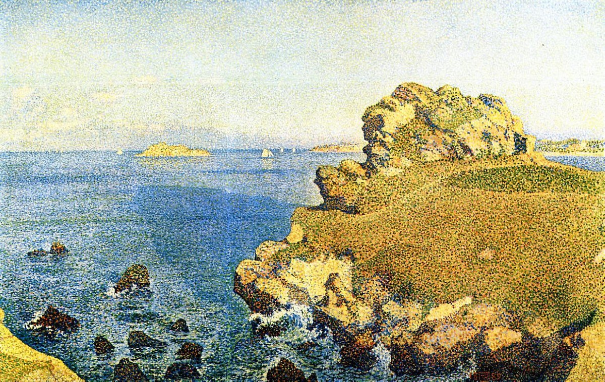 The Pointe de per Kiridec at Roscoff by Theo van Rysselberghe