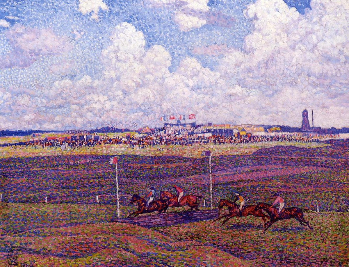 The Race Track at Boulogne sur Mer by Theo van Rysselberghe
