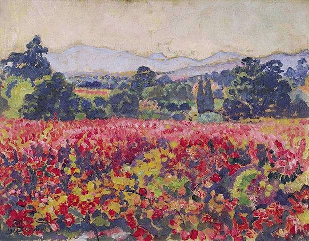 The vines in Saint Clair by Theo van Rysselberghe
