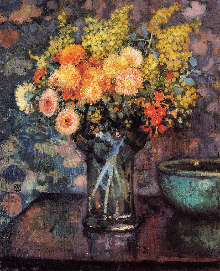 Vase of Flowers by Theo van Rysselberghe