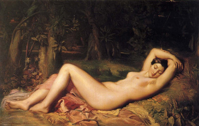 Baigneuse endormie by Theodore Chasseriau