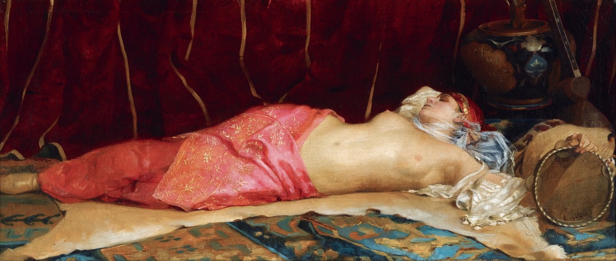 The sleeping concubine by Théodore Ralli