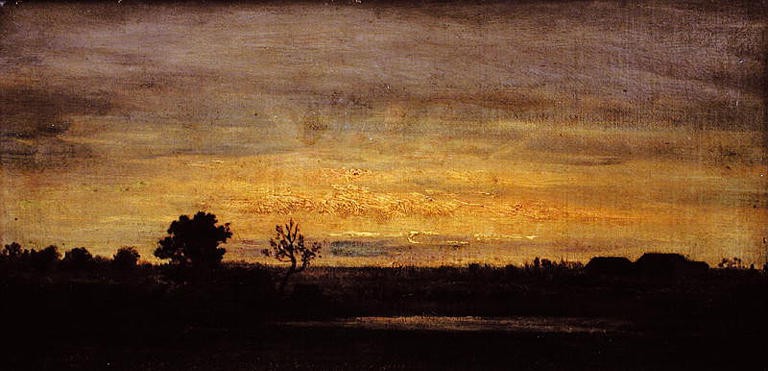 Twilight in Sologne by Theodore Rousseau