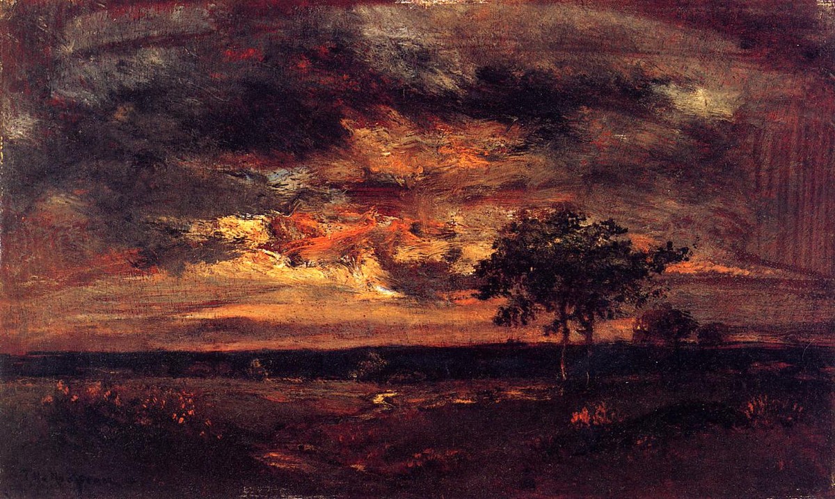 Twilight Landscape by Theodore Rousseau