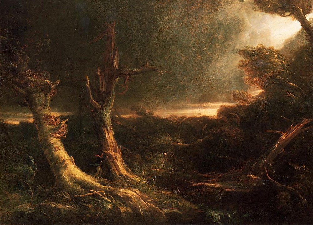 A Tornado in the Wilderness by Thomas Cole