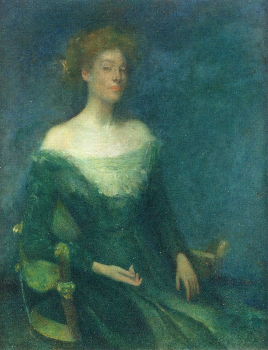Lyda in Green by Thomas Dewing