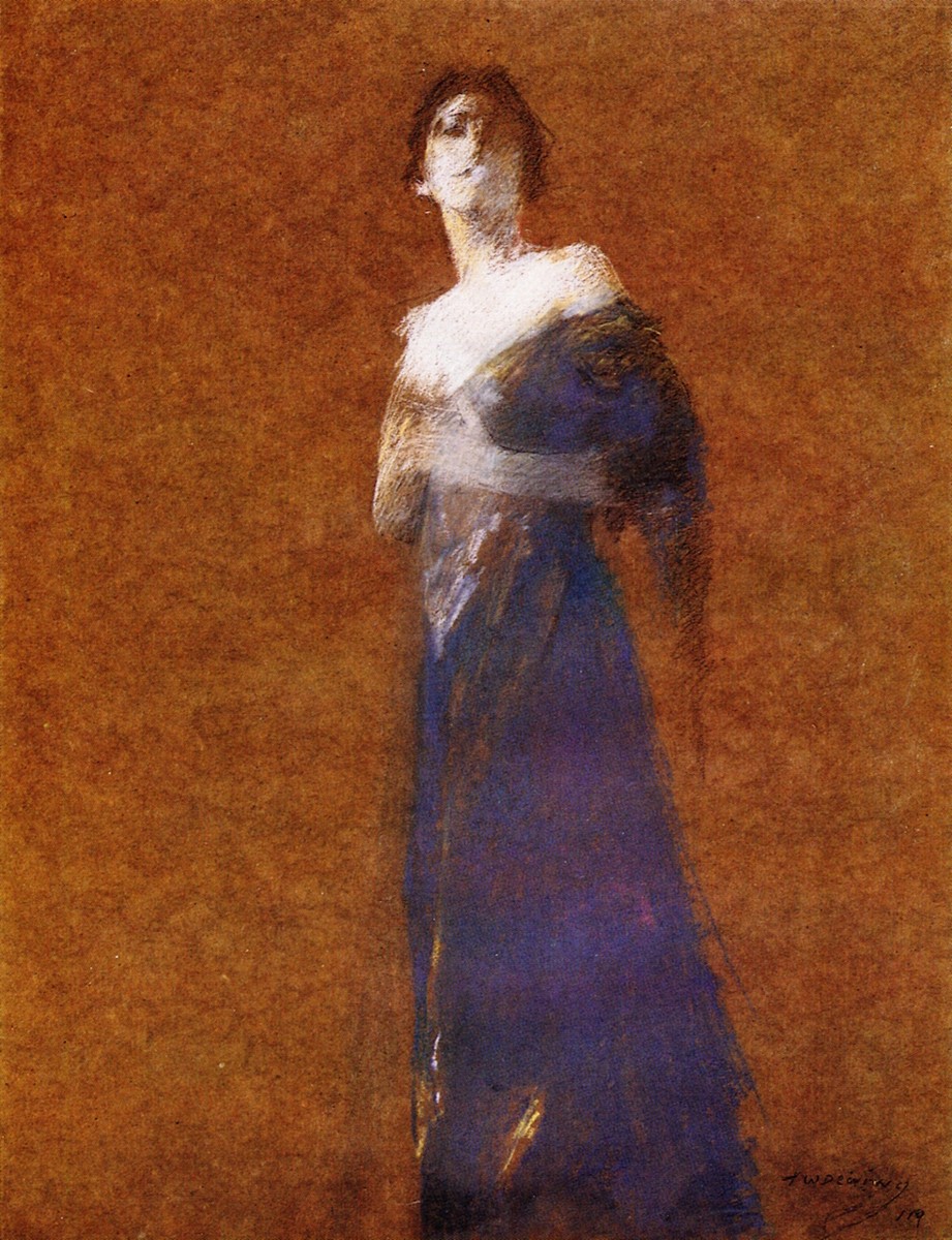 Woman in Blue by Thomas Dewing
