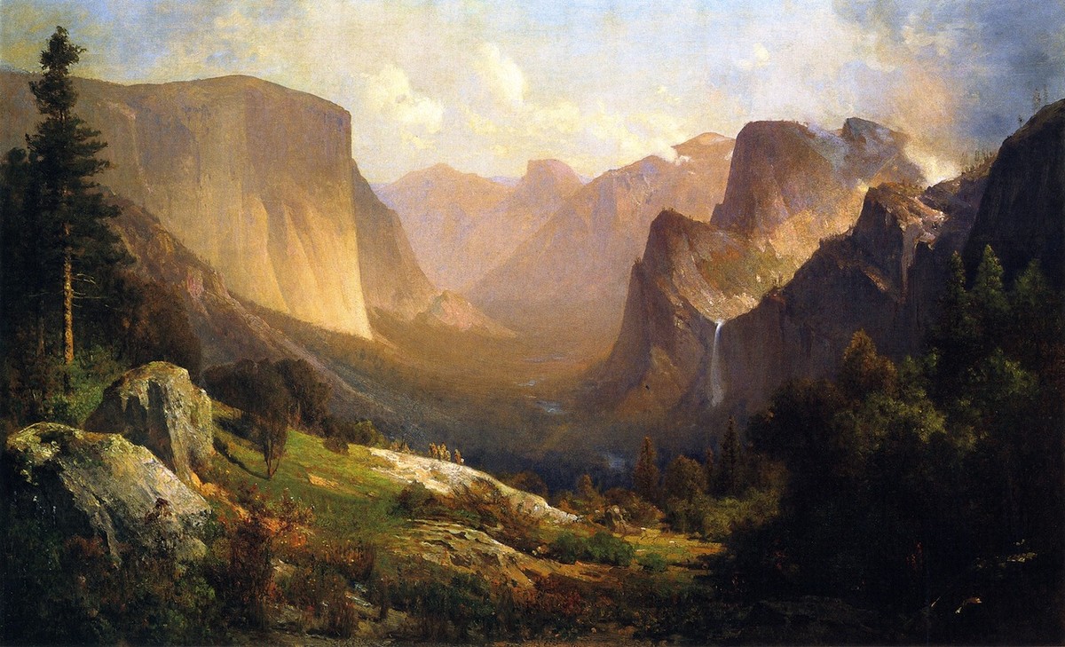 A View up Yosemite Valley by Thomas Hill