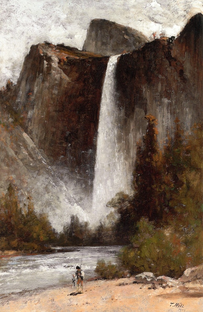 At the Foot of Bridal Veil by Thomas Hill