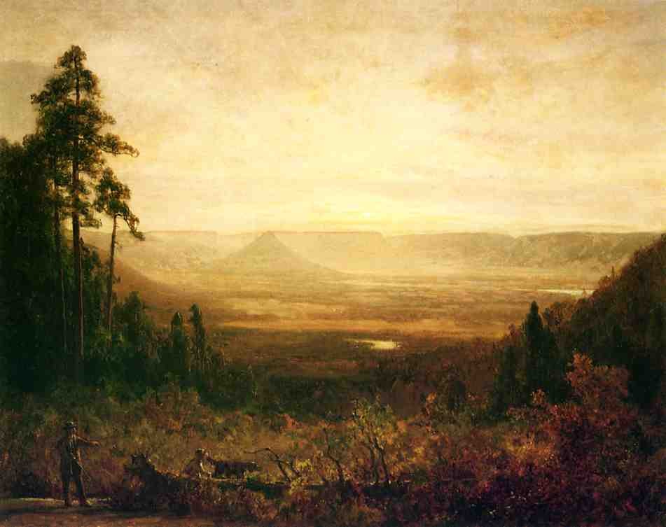 Hunter at Sunrise by Thomas Hill