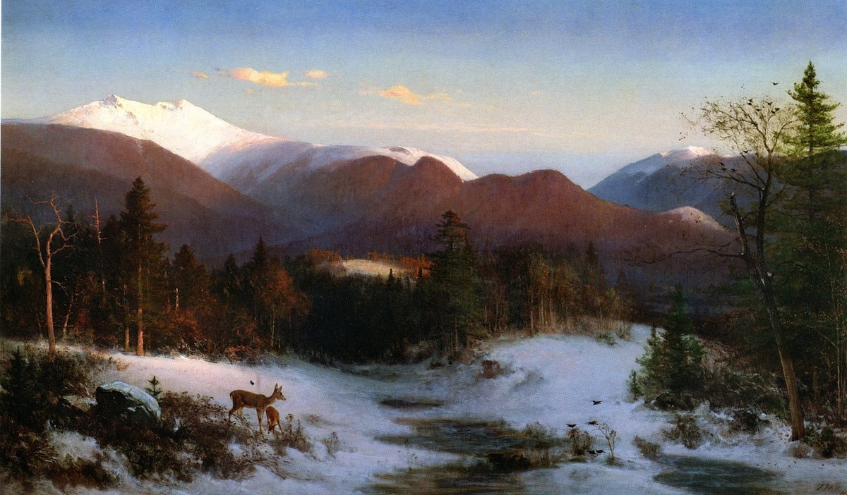 Mount Lafayette in Winter by Thomas Hill