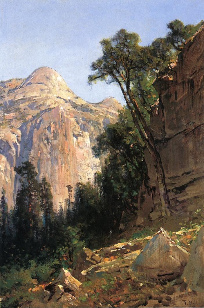North Dome, Yosemite Valley by Thomas Hill