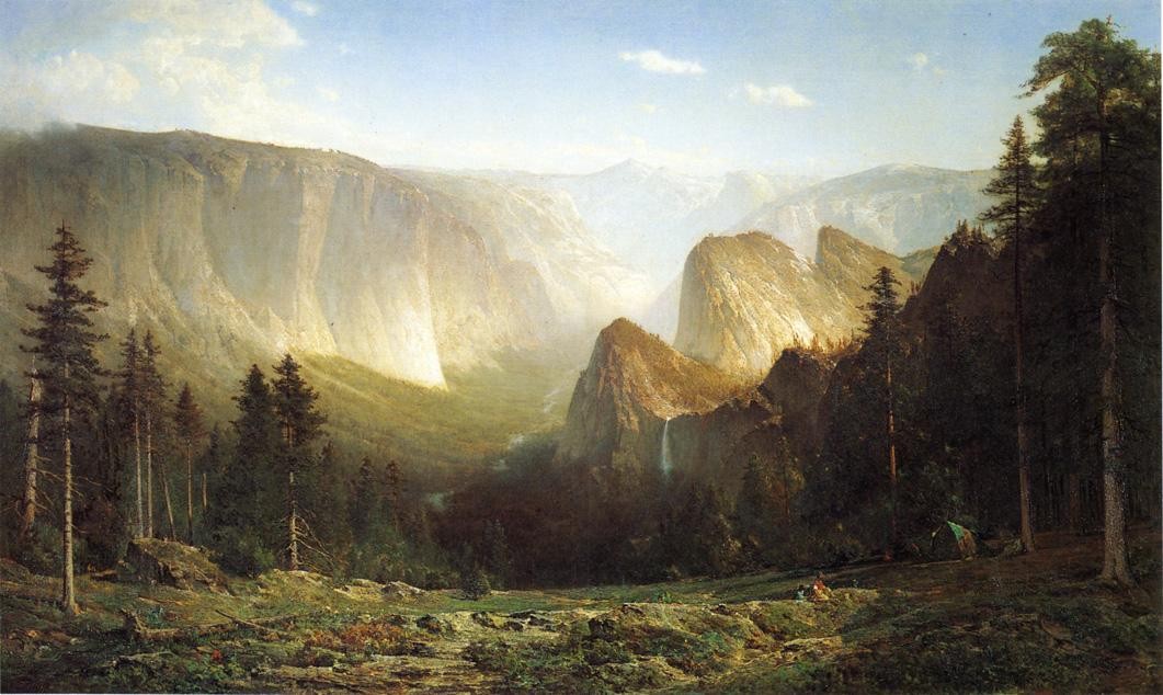 Piute camp, Great Canyon of the Sierra, Yosemite by Thomas Hill