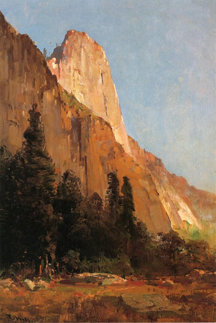 Sentinel Rock, Yosemite by Thomas Hill