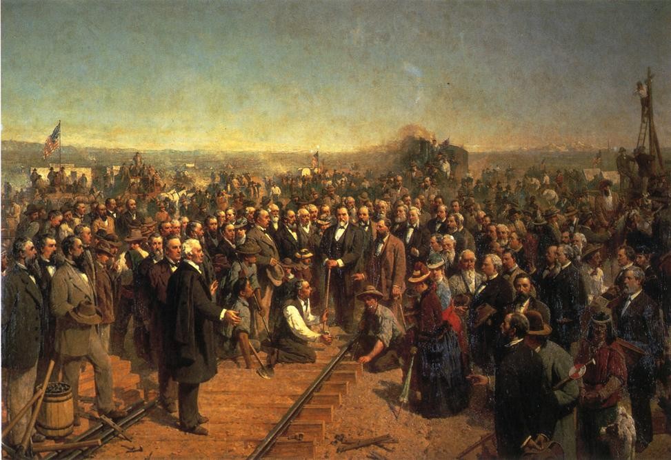 The Driving of the Last Spike by Thomas Hill