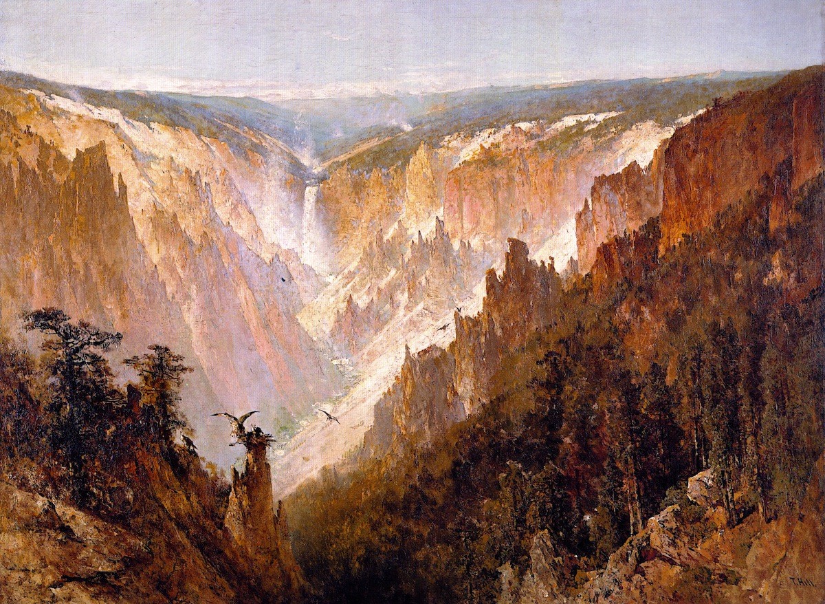 The Grand Canyon of the Yellowstone by Thomas Hill