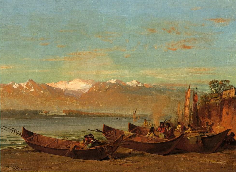 The Salmon Festival, Columbia River by Thomas Hill