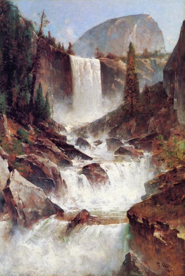 Vernal Falls, Yosemite by Thomas Hill