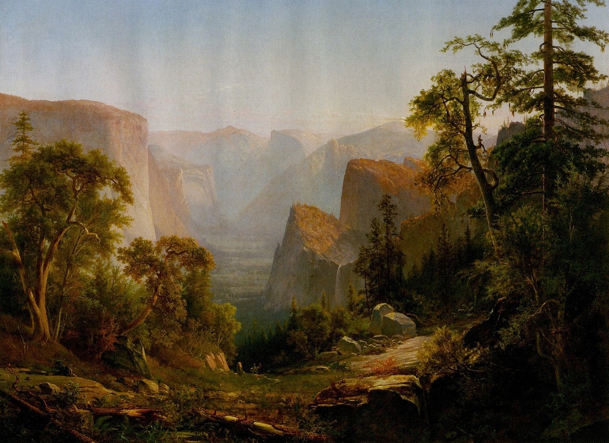 View of the Yosemite Valley, in California by Thomas Hill