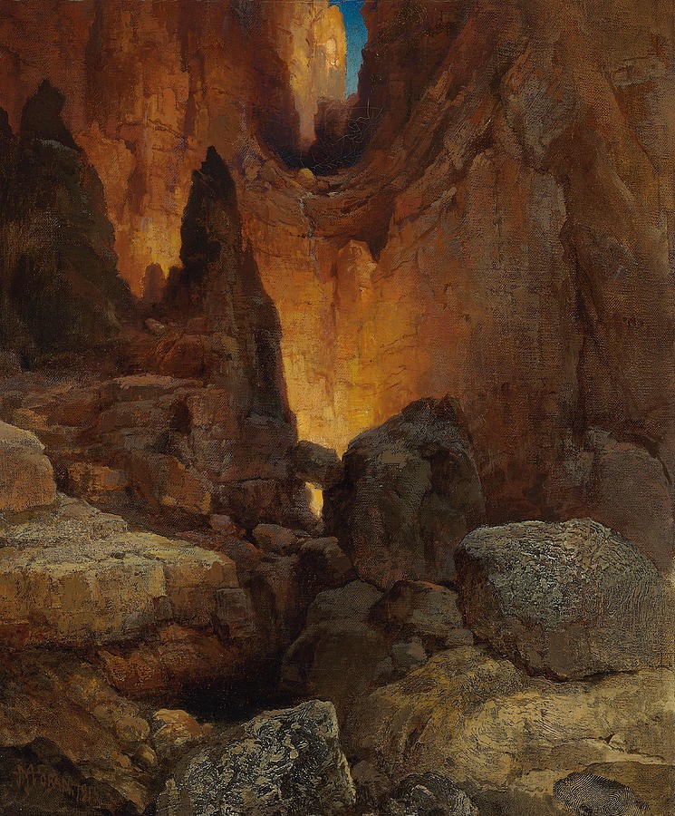 A Side Canyon Grand Canyon of Arizona by Thomas Moran