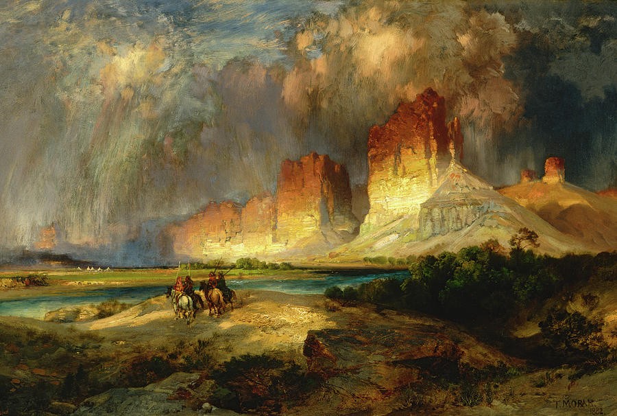 Cliffs of the Upper Colorado River Wyoming Territory by Thomas Moran