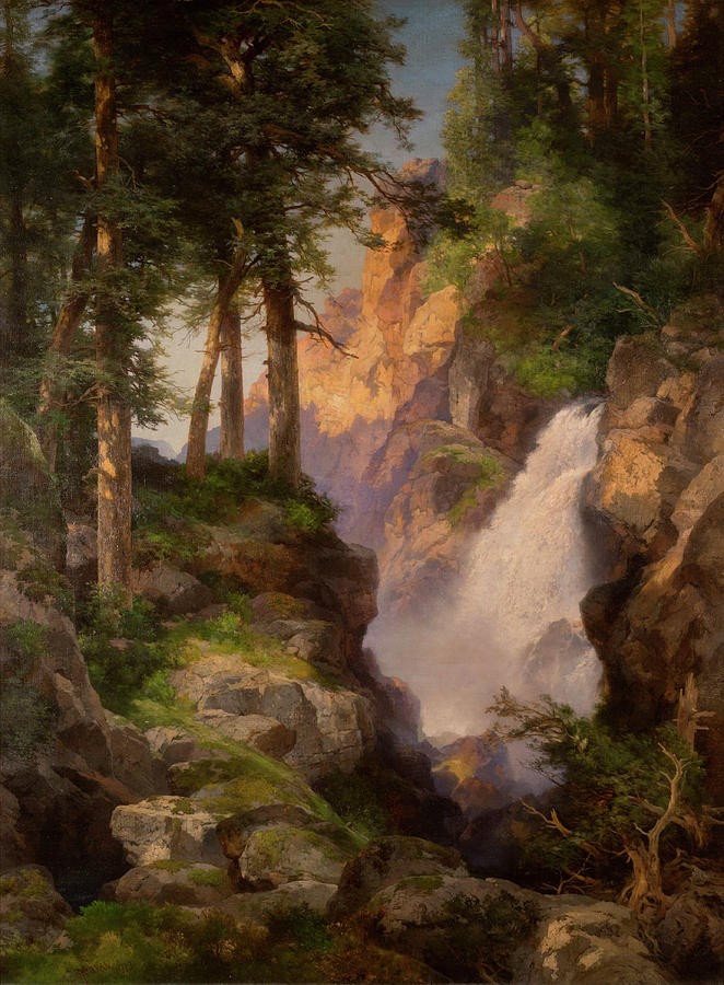 Falls at Toltec Gorge by Thomas Moran