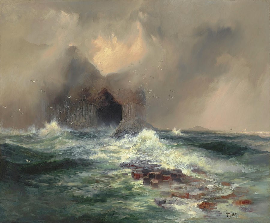 Fingal S Cave Scotland Island of Staffa by Thomas Moran
