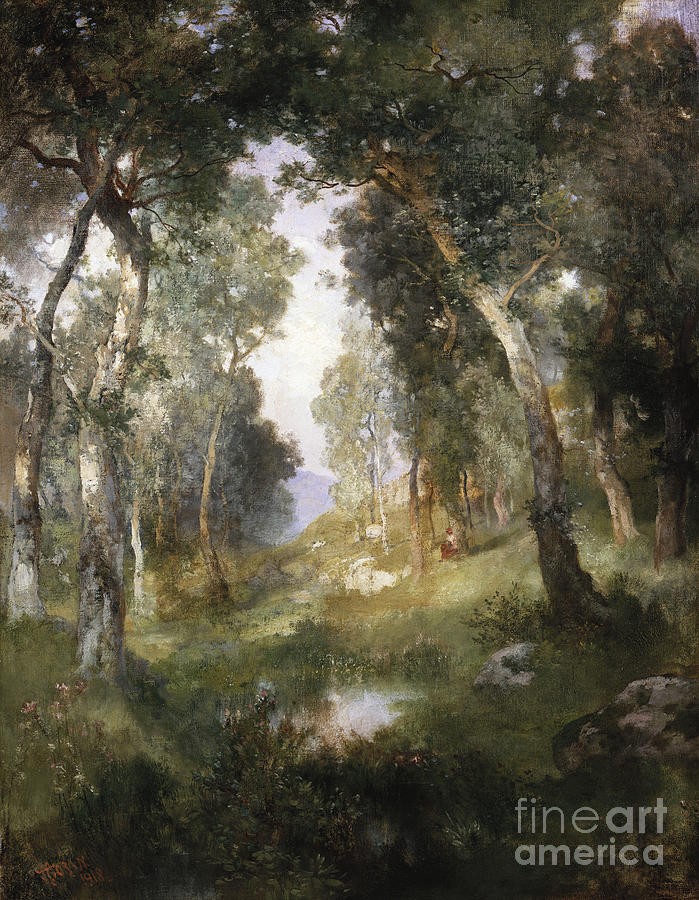Forest Glade by Thomas Moran