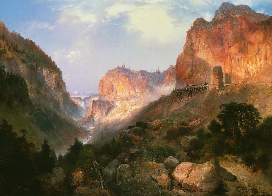 Golden Gate Yellowstone National Park by Thomas Moran