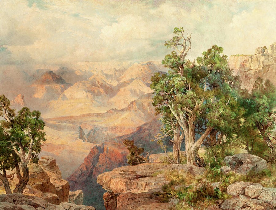Grand Canyon from Hermit Rim Road by Thomas Moran