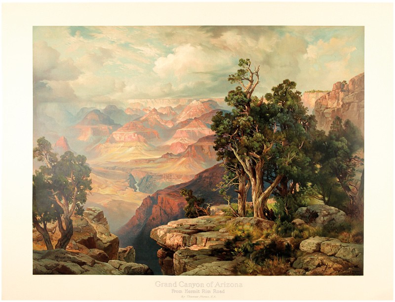 Grand Canyon of Arizona on the Santa Fe by Thomas Moran