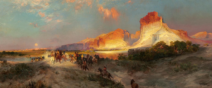 Green River Cliffs Wyoming by Thomas Moran