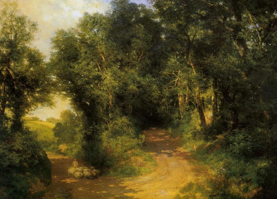 Herding Sheep by Thomas Moran