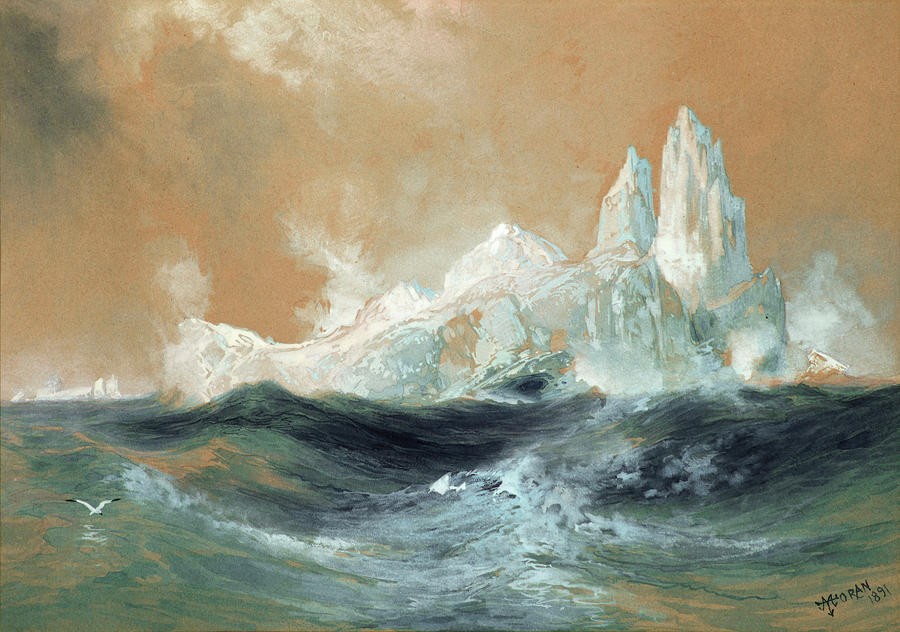 Icebergs by Thomas Moran