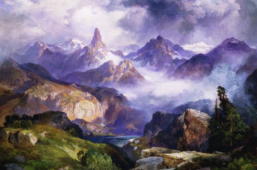 Index Peak Yellowstone National Park by Thomas Moran