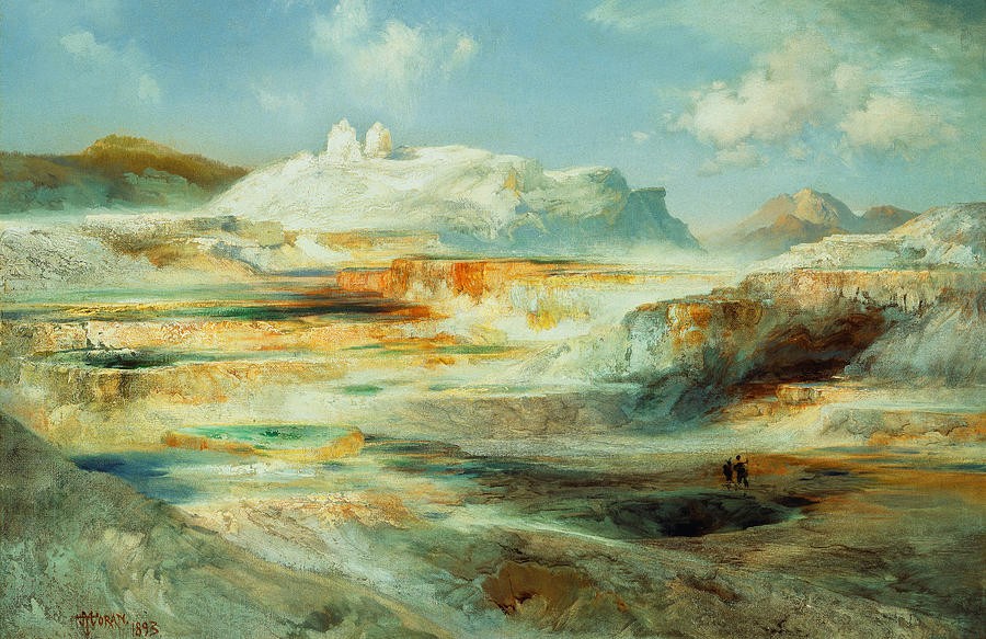 Jupiter Terrace Yellowstone by Thomas Moran
