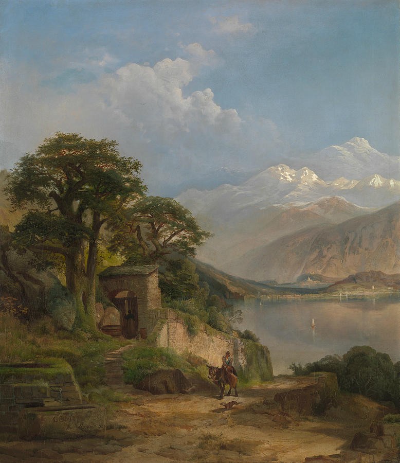 Lake Como by Thomas Moran