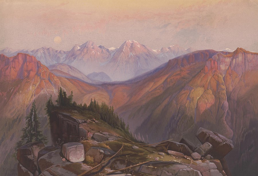 Lower Yellowstone Range by Thomas Moran