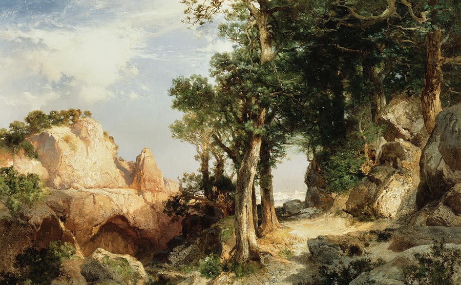 On the Berry Trail, Grand Canyon of Arizona by Thomas Moran