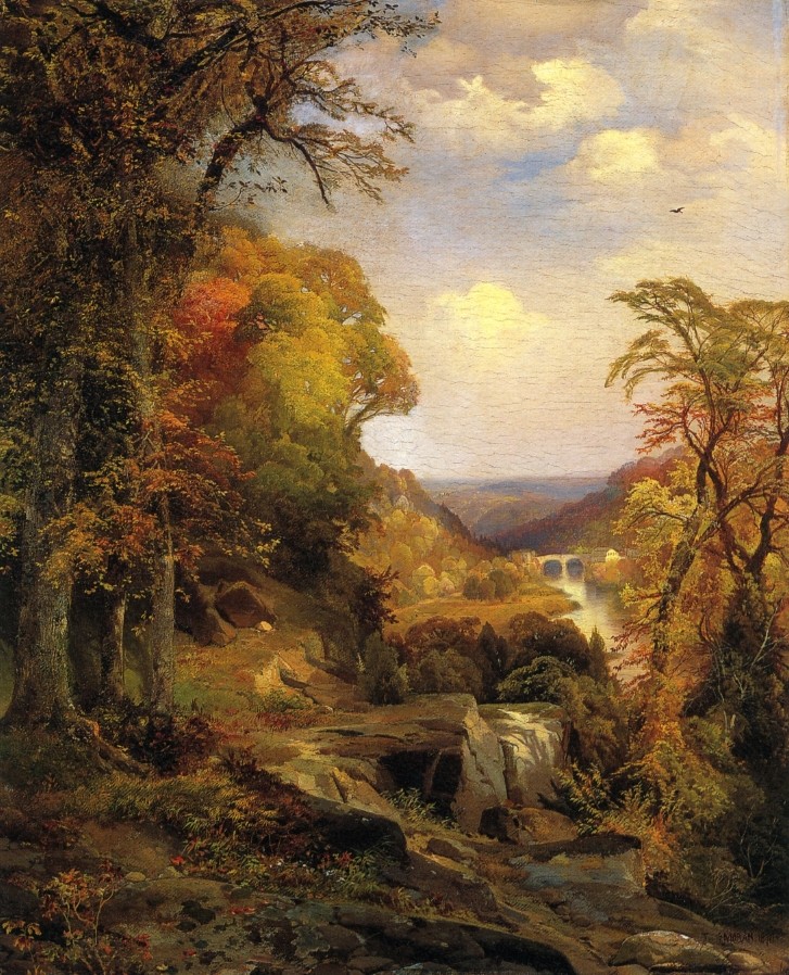 On the Wissahickon near Chestnut Hill by Thomas Moran