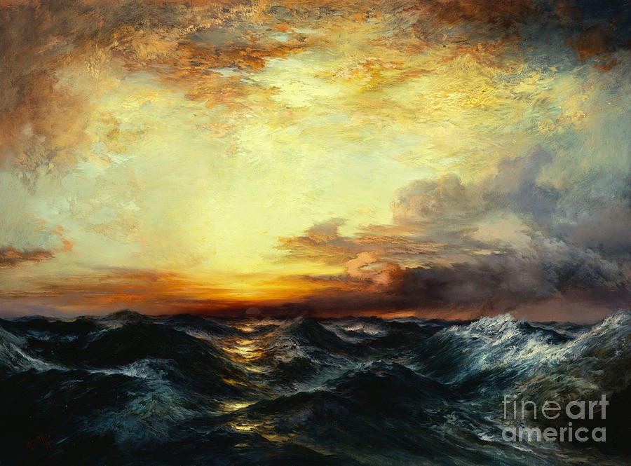 Pacific Sunset by Thomas Moran