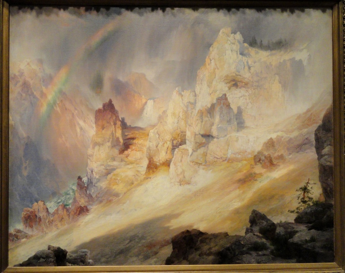 Rainbow over the Grand Canyon of the Yellowstone by Thomas Moran