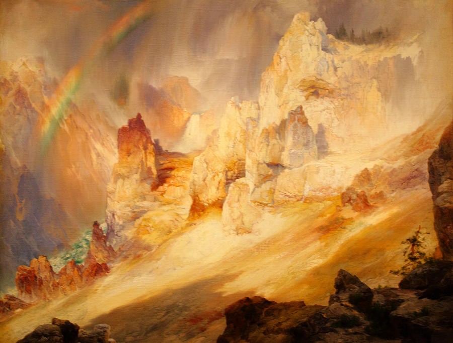 Rainbow over the Grand Canyon of the Yellowstone by Thomas Moran