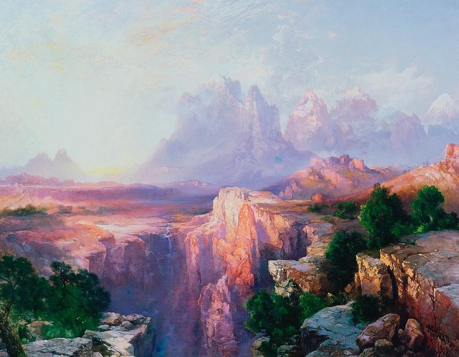 Rock Towers of the Rio Virgin by Thomas Moran