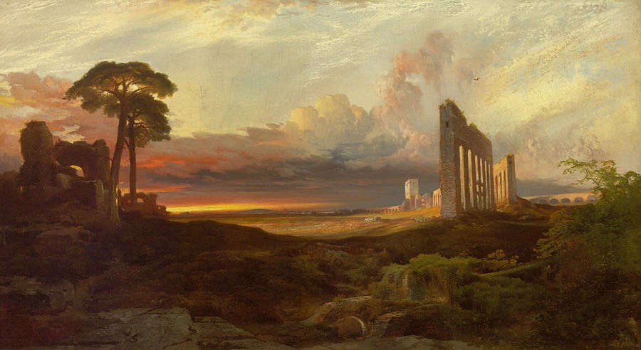Rome from the Campagna Sunset by Thomas Moran